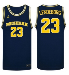 Men Michigan Wolverines Yaxel Lendeborg #23 Navy NCAA Basketball Jersey Men Michigan Wolverines Yaxel Lendeborg #23 Navy NCAA Basketball Jersey