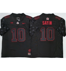Men Ohio State Buckeyes 10 Julian Sayin Black 2025 F U S E Limited Stitched Jersey Men Ohio State Buckeyes 10 Julian Sayin Black 2025 F U S E Limited Stitched Jersey