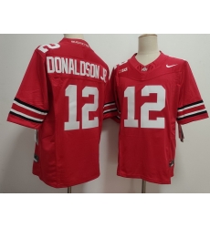 Men Ohio State Buckeyes #12 CJ Donaldson JR Red Stitched NCAA Jersey Men Ohio State Buckeyes #12 CJ Donaldson JR Red Stitched NCAA Jersey