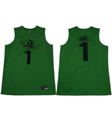 Ducks 1 Bol Bol Apple Green Limited Stitched College Jersey 