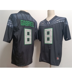 Men Oregon Ducks 8 Dillon Gabriel Black 2024 F U S E  Stitched Jersey