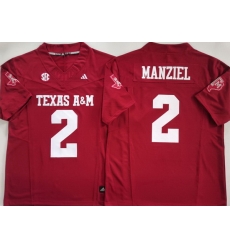 Men Texas A&M Aggies #2 Johnny Manziel Red Stitched NCAA Jersey Men Texas A&M Aggies #2 Johnny Manziel Red Stitched NCAA Jersey
