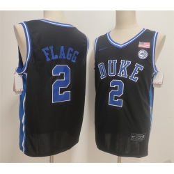 Men Duke Blue Devils 2 Cooper Flagg Black Stitched Basketball Jersey