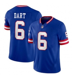 New York Giants 6 Jaxson Dart Blue 2025 Draft F U S E Classic Vapor Untouchable Limited Stitched Jersey New York Giants 6 Jaxson Dart Blue 2025 Draft F U S E Classic Vapor Untouchable Limited Stitched Jersey