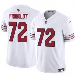Men Arizona Cardinals 72 Hjalte Froholdt White 2025 F U S E  Vapor Untouchable Limited Stitched Jersey