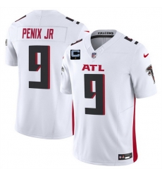Men Atlanta Falcons 9 Michael Penix Jr White 2025 F U S E With 1 Star C Patch Vapor Untouchable Limited Stitched Football Jersey Men Atlanta Falcons 9 Michael Penix Jr White 2025 F U S E With 1 Star C Patch Vapor Untouchable Limited Stitched Football Jersey
