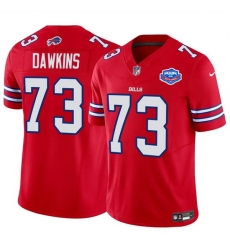 Men Buffalo Bills 73 Dion Dawkins Red 2025 F U S E  With Farewell Patch Vapor Untouchable Limited Stitched Football Jersey