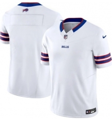 Men Buffalo Bills White Blank F U S E Stitched NFL Jersey