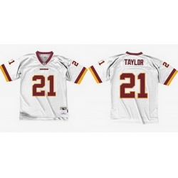 Men Washington Redskins 21 Sean Taylor White 2007 Stitched Football Jersey