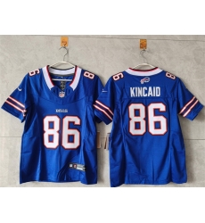 Women Buffalo Bills 86 Dalton Kincaid Royal 2023 F U S E Vapor Untouchable Limited Stitched Football Jersey Women Buffalo Bills 86 Dalton Kincaid Royal 2023 F U S E Vapor Untouchable Limited Stitched Football Jersey