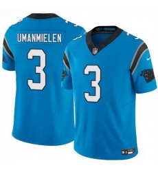 Men Carolina Panthers 3 Princely Umanmielen Blue 2025 F U S E Vapor Limited Stitched Football Jersey Men Carolina Panthers 3 Princely Umanmielen Blue 2025 F U S E Vapor Limited Stitched Football Jersey