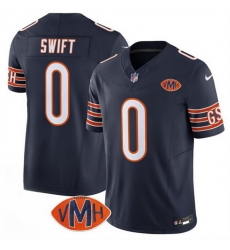 Men Chicago Bears 0 D 27Andre Swift Navy 2025 F U S E With VMH Patch Vapor Untouchable Limited Stitched Football Jersey Men Chicago Bears 0 D 27Andre Swift Navy 2025 F U S E With VMH Patch Vapor Untouchable Limited Stitched Football Jersey