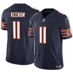 Men Chicago Bears 11 Case Keenum Navy 2025 F U S E  Vapor Untouchable Limited Stitched Football Jersey