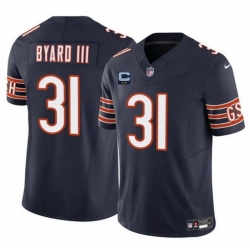Men Chicago Bears 31 Kevin Byard III Navy 2025 F U S E  With 2 Star C Patch Vapor Untouchable Limited Stitched Football Jersey