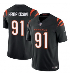 Men Cincinnati Bengals 91 Trey Hendrickson Black 2025 F U S E Vapor Untouchable Limited Stitched Football Jersey Men Cincinnati Bengals 91 Trey Hendrickson Black 2025 F U S E Vapor Untouchable Limited Stitched Football Jersey