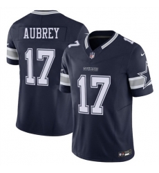 Men Dallas Cowboys 17 Brandon Aubrey Navy 2025 F U S E Vapor Untouchable Limited Stitched Football Jersey Men Dallas Cowboys 17 Brandon Aubrey Navy 2025 F U S E Vapor Untouchable Limited Stitched Football Jersey