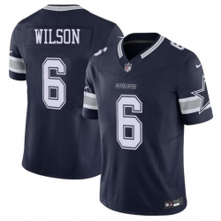 Men Dallas Cowboys 6 Donovan Wilson Navy 2025 F U S E Vapor Untouchable Limited Stitched Football Jersey