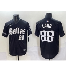 Men Dallas Cowboys 88 CeeDee Lamb Black 27Gothic Lone Star Edition 27 Limited Stitched Baseball Jersey Men Dallas Cowboys 88 CeeDee Lamb Black 27Gothic Lone Star Edition 27 Limited Stitched Baseball Jersey