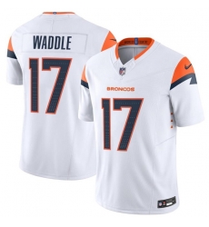 Men Denver Broncos 17 Jaylen Waddle White 2026 F U S E Vapor Limited Stitched Football Jersey Men Denver Broncos 17 Jaylen Waddle White 2026 F U S E Vapor Limited Stitched Football Jersey