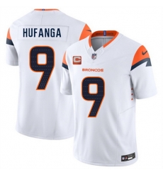 Men Denver Broncos 9 Talanoa Hufanga White 2025 F U S E With 1 Star C Patch Vapor Limited Stitched Football Jersey Men Denver Broncos 9 Talanoa Hufanga White 2025 F U S E With 1 Star C Patch Vapor Limited Stitched Football Jersey