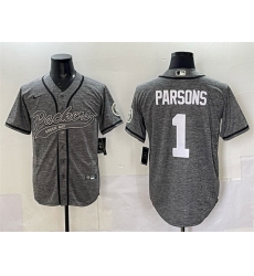 Men Green Bay Packers 1 Micah Parsons Gray Cool Base Stitched Baseball Jersey Men Green Bay Packers 1 Micah Parsons Gray Cool Base Stitched Baseball Jersey