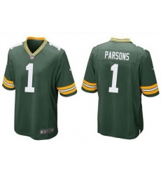 Men Green Bay Packers 1 Micah Parsons Green 2025 Stitched Game Jersey Men Green Bay Packers 1 Micah Parsons Green 2025 Stitched Game Jersey