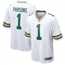 Women Green Bay Packers Micah Parsons #1 White Nike F U S E Stitched NFL Jersey