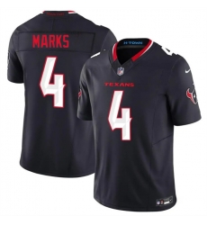 Men Houston Texans 4 Woody Marks Navy 2nd Alternate 2026 F U S E Vapor Limited Stitched Football Jersey Men Houston Texans 4 Woody Marks Navy 2nd Alternate 2026 F U S E Vapor Limited Stitched Football Jersey