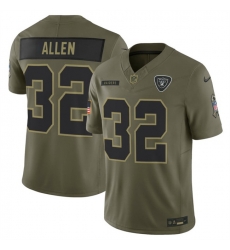 Men Las Vegas Raiders 32 Marcus Allen Olive 2025 F U S E Salute to Service Limited Stitched Football Jersey Men Las Vegas Raiders 32 Marcus Allen Olive 2025 F U S E Salute to Service Limited Stitched Football Jersey