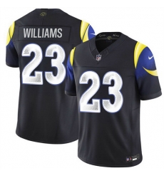 Men Los Angeles Rams 23 Kyren Williams Black 2025 F U S E Rivalries Vapor Limited Stitched Football Jersey Men Los Angeles Rams 23 Kyren Williams Black 2025 F U S E Rivalries Vapor Limited Stitched Football Jersey