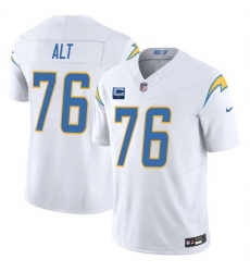 Men Los Angeles Chargers 76 Joe Alt White 2025 F U S E With 1 Star C Patch Vapor Limited Stitched Football Jersey Men Los Angeles Chargers 76 Joe Alt White 2025 F U S E With 1 Star C Patch Vapor Limited Stitched Football Jersey