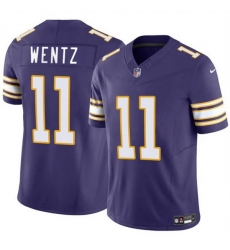 Men Minnesota Vikings 11 Carson Wentz Purple 2025 F U S E Throwback Vapor Untouchable Limited Stitched Jersey Men Minnesota Vikings 11 Carson Wentz Purple 2025 F U S E Throwback Vapor Untouchable Limited Stitched Jersey