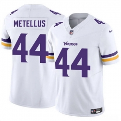 Men Minnesota Vikings 44 Josh Metellus White 2025 F U S E  Vapor Untouchable Limited Stitched Jersey