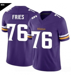 Men Minnesota Vikings  uFF0376 Will Fries Purple Limited Classic Vapor F U S E  Jerseys