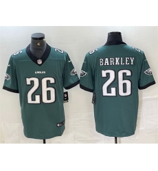 Men Philadelphia Eagles 26 Saquon Barkley Green 2024 New Vapor Untouchable Limited Stitched Football Jersey