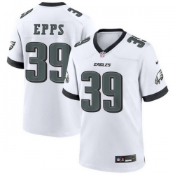 Men Philadelphia Eagles 39 Marcus Epps White 2025 Vapor Untouchable Limited Stitched Football Jersey
