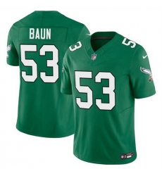 Men Philadelphia Eagles 53 Zack Baun Kelly Green 2025 F U S E Vapor Untouchable Limited Throwback Stitched Football Jersey Men Philadelphia Eagles 53 Zack Baun Kelly Green 2025 F U S E Vapor Untouchable Limited Throwback Stitched Football Jersey