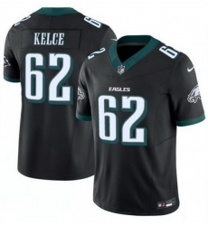 Men Philadelphia Eagles 62 Jason Kelce Black 2024 F U S E Vapor Untouchable Limited Throwback Stitched Football Jersey Men Philadelphia Eagles 62 Jason Kelce Black 2024 F U S E Vapor Untouchable Limited Throwback Stitched Football Jersey