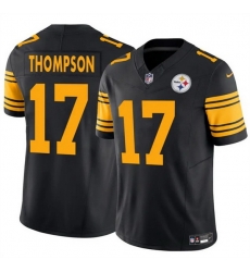 Men Pittsburgh Steelers 17 Skylar Thompson Black 2025 F U S E  Color Rush Vapor Untouchable Limited Stitched Jersey