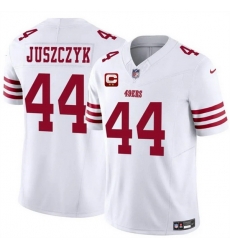Men San Francisco 49ers 44 Kyle Juszczyk White 2025 F U S E  With 2 Star C Patch Vapor Untouchable Limited Stitched Football Jersey