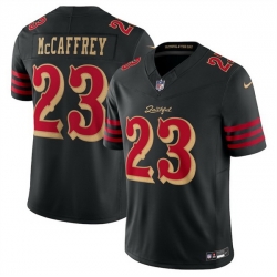 Women San Francisco 49ers 23 Christian McCaffrey Black 2025 F U S E Rivalries Vapor Limited Stitched Football Jersey