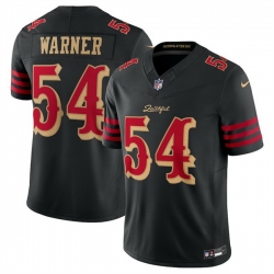 Women San Francisco 49ers 54 Fred Warner Black 2025 F U S E Rivalries Vapor Limited Stitched Football Jersey