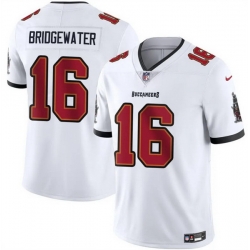 Men Tampa Bay Buccaneers 16 Teddy Bridgewater White Vapor Limited Stitched Jersey
