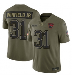 Men Tampa Bay Buccaneers 31 Antoine Winfield Jr Olive 2025 F U S E Salute to Service Limited Stitched Football Jersey Men Tampa Bay Buccaneers 31 Antoine Winfield Jr Olive 2025 F U S E Salute to Service Limited Stitched Football Jersey