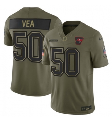 Men Tampa Bay Buccaneers 50 Vita Vea Olive 2025 F U S E Salute to Service Limited Stitched Football Jersey Men Tampa Bay Buccaneers 50 Vita Vea Olive 2025 F U S E Salute to Service Limited Stitched Football Jersey