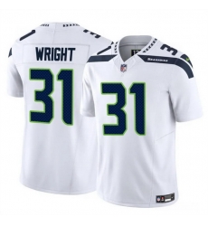Men Seattle Seahawks 31 Jacardia Wright White 2025 F U S E  Vapor Untouchable Limited Stitched Football Jersey