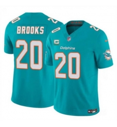 Men Miami Dolphins 20 Jordyn Brooks Aqua 2025 F U S E With 1 Star C Patch Vapor Limited Stitched Football Jersey Men Miami Dolphins 20 Jordyn Brooks Aqua 2025 F U S E With 1 Star C Patch Vapor Limited Stitched Football Jersey