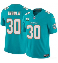Men Miami Dolphins 30 Alec Ingold Aqua 2025 F U S E With 3 Star C Patch Vapor Limited Stitched Football Jersey Men Miami Dolphins 30 Alec Ingold Aqua 2025 F U S E With 3 Star C Patch Vapor Limited Stitched Football Jersey