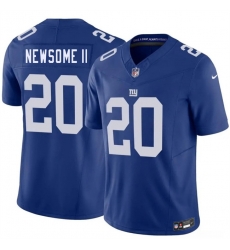 Men New York Giants 20 Greg Newsome II Blue 2026 F U S E Vapor Untouchable Limited Stitched Jersey Men New York Giants 20 Greg Newsome II Blue 2026 F U S E Vapor Untouchable Limited Stitched Jersey