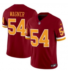 Men Washington Commanders 54 Bobby Wagner Burgundy 2025 F U S E Throwback Limited Stitched Football Jersey Men Washington Commanders 54 Bobby Wagner Burgundy 2025 F U S E Throwback Limited Stitched Football Jersey